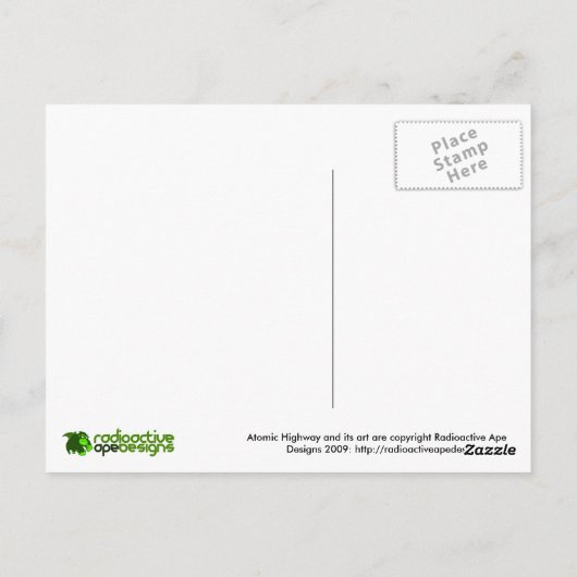 Atomic Highway! Postkarte (Rückseite)