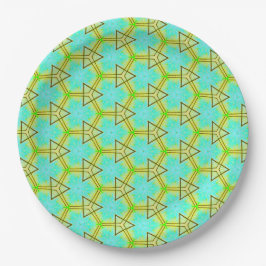 Atomic Honeycomb Paper Plate Pappteller