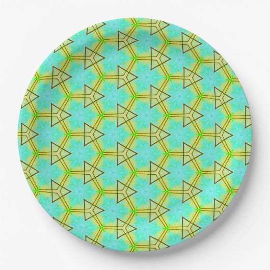 Atomic Honeycomb Paper Plate Pappteller (Vorderseite)