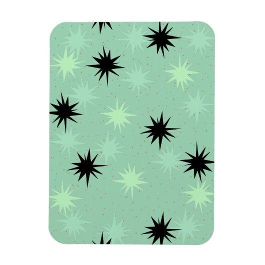 Atomic Jade and Mint Sternexplosionen Flexible Mag Magnet (Vertikal)