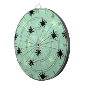 Atomic Jade & Mint Starbursts Igloo Dart Board Dartscheibe (Vorderseite rechts)