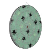 Atomic Jade & Mint Starbursts Igloo Dart Board Dartscheibe (Vorderseite Links)