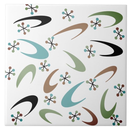 Atomic Keramik Tile aus dem Mittelalter Fliese (Vorderseite)