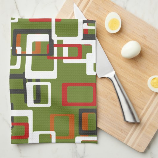 Atomic Kitchen Handtücher aus dem Mittelalter (Viertel Falte)