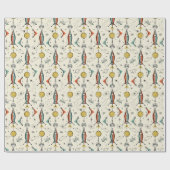 Atomic Kitty Rockets ©studioxtin Geschenkpapier (Flach)