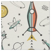 Atomic Kitty Rockets ©studioxtin Stoff (Nahaufnahme)