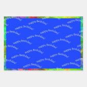 [Atomic Krawatte-Dye] Set der Psychedelic Rainbow  Geschenkpapier Set (Vorderseite 2)