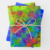[Atomic Krawatte-Dye] Set der Psychedelic Rainbow  Geschenkpapier Set (Beispiel)