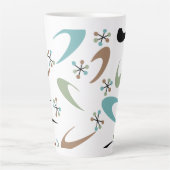 Atomic Latte Tasse Mitte des Jahrhunderts (Vorderseite)