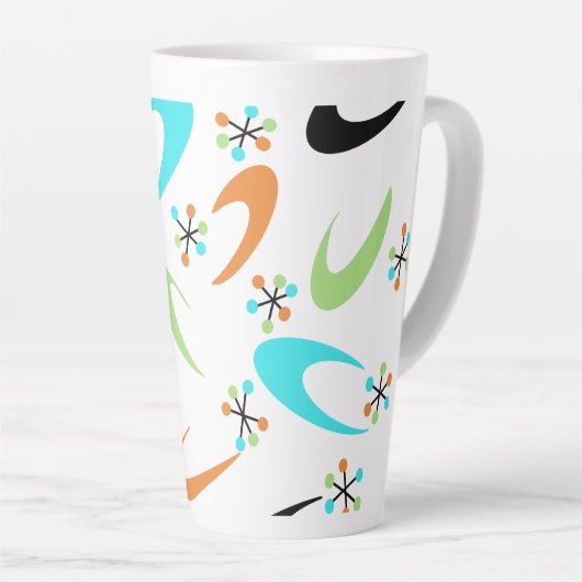 Atomic Latte Tasse Mitte des Jahrhunderts (Rechte Ecke)