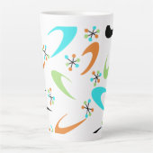 Atomic Latte Tasse Mitte des Jahrhunderts (Vorderseite)