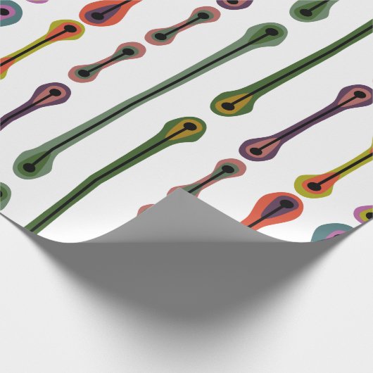Atomic Lines Geschenkpapier (Ecke)