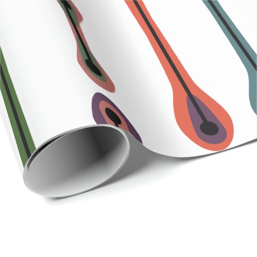 Atomic Lines  Geschenkpapier (Rolleneckpunkt)