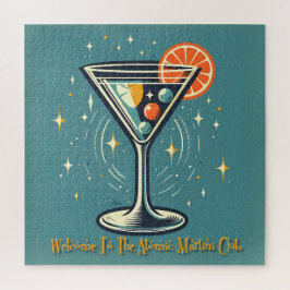 Atomic Martini Club Retro Futuristic Cocktail Puzzle