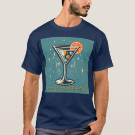 Atomic Martini Club Retro Futuristic Cocktail T-Shirt