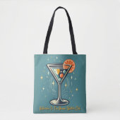 Atomic Martini Club Retro Futuristic Cocktail Tasche (Vorderseite)