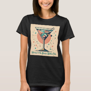 Atomic Martini Club Retro Futuristisches Weltraumz T-Shirt
