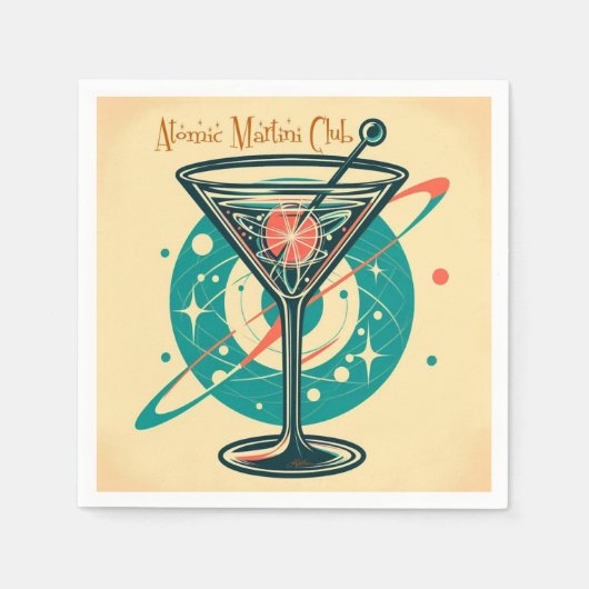 Atomic Martini Club Serviette (Vorderseite)