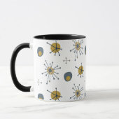 Atomic MCM Sternexplosion Pattern Marine, Senf, Gr Tasse (Links)