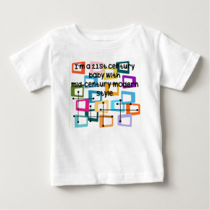 Atomic Mid Century Modern Baby T-shirt
