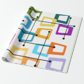 Atomic Mid Century Modern Geschenkpapier (Ungerollt)