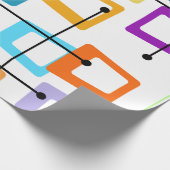 Atomic Mid Century Modern Geschenkpapier (Ecke)