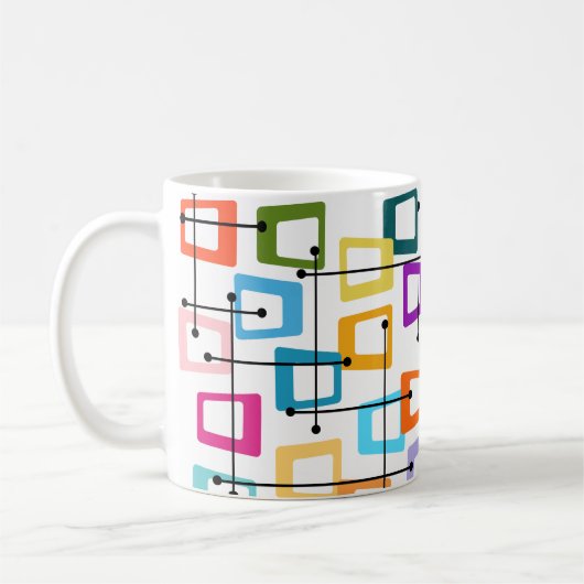 Atomic Mid Century Modern Kaffeetasse (Links)