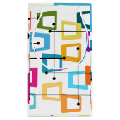 Atomic Mid Century Modern Kleine Geschenktüte (Rückseite)