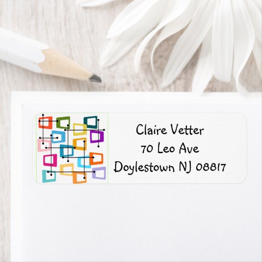 Atomic Mid Century Modern Label (Insitu)