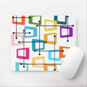 Atomic Mid Century Modern Mousepad (Mit Mouse)