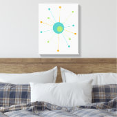 Atomic Mitte des Jahrhunderts Moderne, 11 Zoll x 1 Leinwanddruck (Insitu (Schlafzimmer))