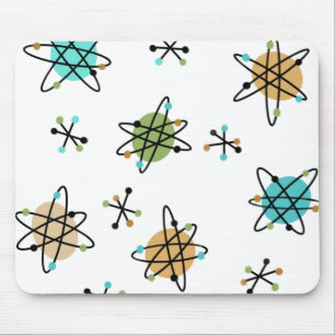Atomic Mouse Pad Mitte des Jahrhunderts Mousepad
