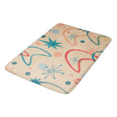 Atomic-Muster der 1950er Jahre Badematte (Schrägansicht)