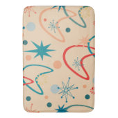 Atomic-Muster der 1950er Jahre Badematte (Vorderseite Vertikal)