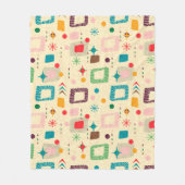 Atomic-Muster der 50er Jahre Fleecedecke (Vorderseite)