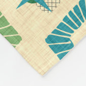 Atomic-Muster der 50er Jahre Fleecedecke (Ecke)