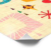 Atomic-Muster der 50er Jahre Poster (Ecke)