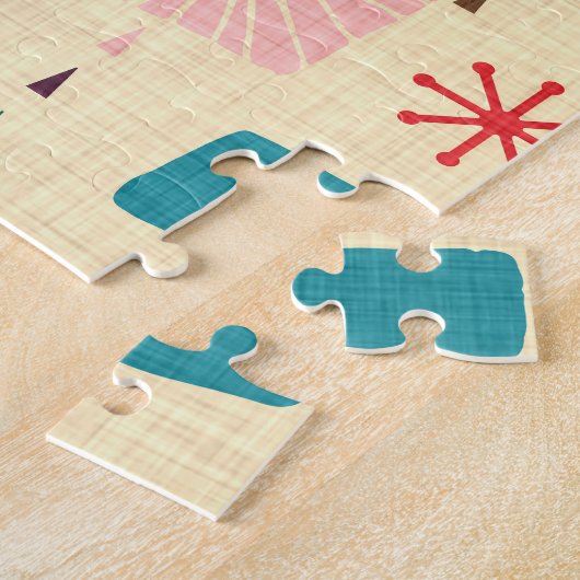 Atomic-Muster der 50er Jahre Puzzle (Seite)