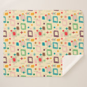 Atomic-Muster der 50er Jahre Sherpadecke (Vorderseite (Horizontal))