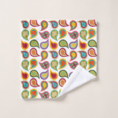 Atomic Paisleys Badhandtuch Set (Waschlappen)