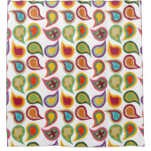 Atomic Paisleys Duschvorhang (Vorderseite)