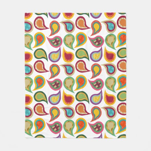 Atomic Paisleys Fleecedecke (Vorderseite)