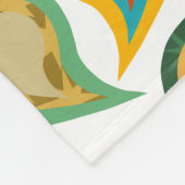 Atomic Paisleys Fleecedecke (Ecke)