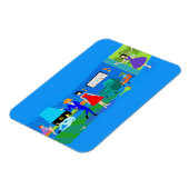 Atomic Palm Springs Cocktail Party Flexibles Foto Magnet (Linke Seite)