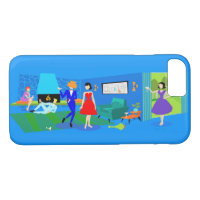 Atomic Palm Springs Cocktail Party iPhone Case