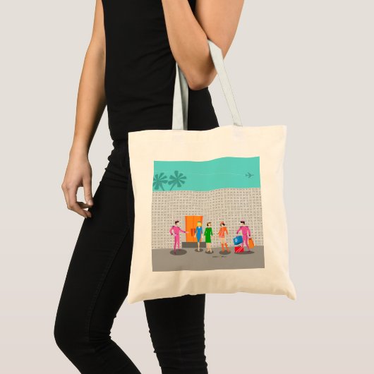 Atomic Palm Springs Stewardeparty Tote Bag Tragetasche (Vorderseite (Produkt))