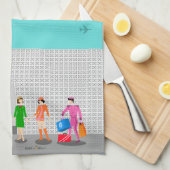 Atomic Palm Springs Stewardess Küchentücher (Viertel Falte)