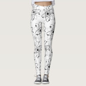 "Atomic Particle" All-over-Leggings Leggings (Vorderseite)
