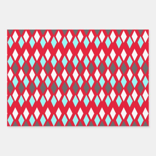 Atomic Patterns aus der Mitte des Jahrhunderts auf Geschenkpapier Set (Vorderseite)