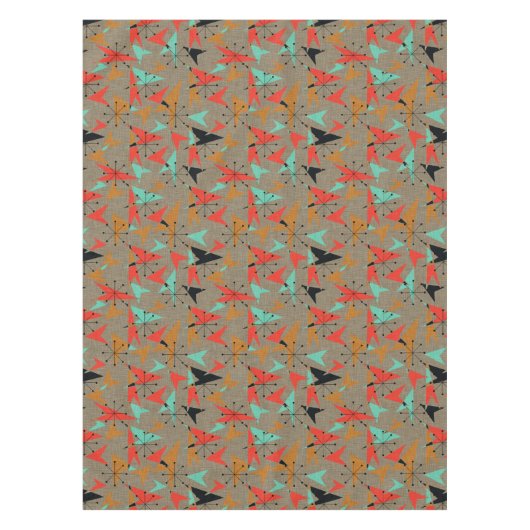 Atomic Patterns, Fifties Style Tablecloth, 52"x70" Tischdecke (Vorderseite)